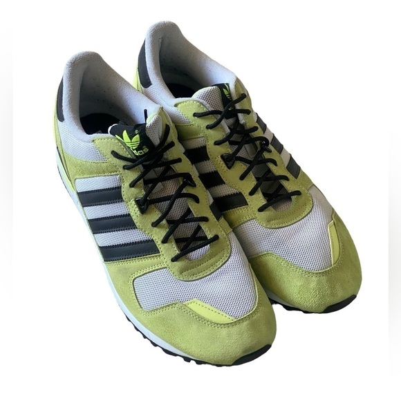 ADIDAS ZX 700 Low Profile Fluorescent Green Black White Sneaker Mens Size 12 ECU - Picture 5 of 12